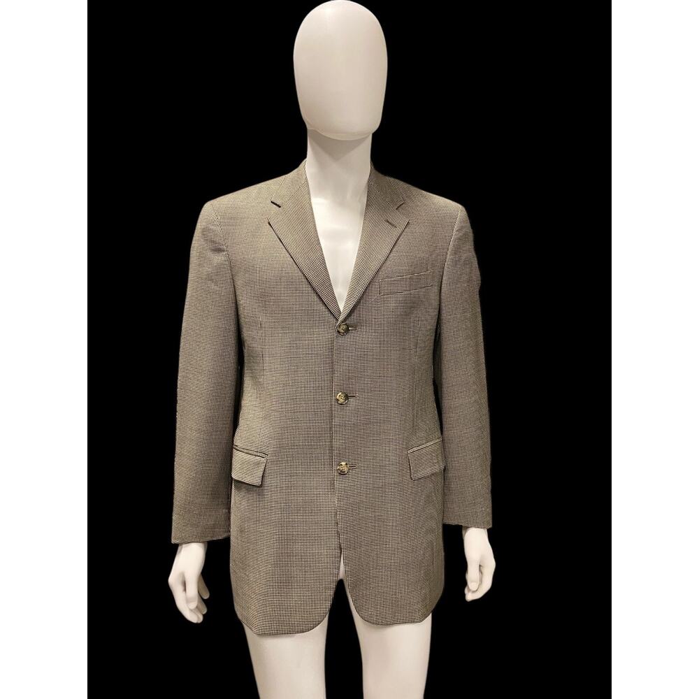 Tommy Hilfiger Sport Blazer Jacket Houndstooth Men's Size 40R Vintage Dillards
